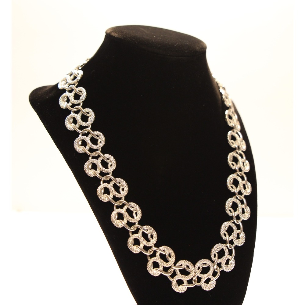 Vintage Napier Silver Tone Necklace Chain Length 17 in. Approx (A3)